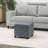 Felixstowe Storage Ottoman Script Fabric With Casters