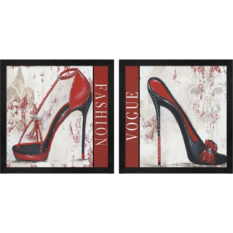 «Fashion & Vogue» par Gina Ritter, art encadré (ensemble de 2)