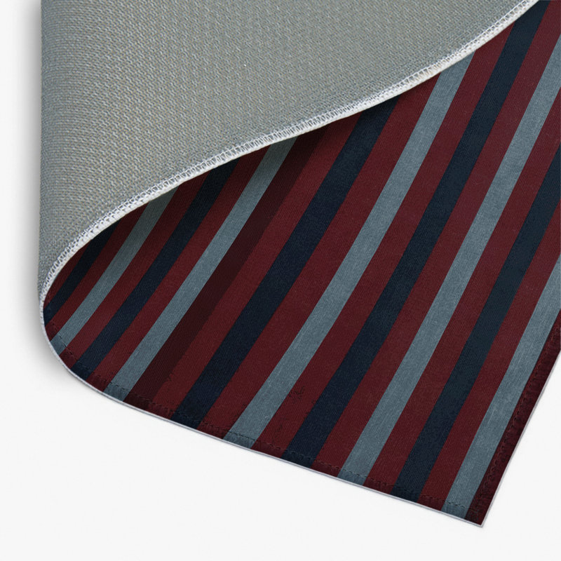 Tapis intérieur / extérieur rouge HorizontalStripes, Rectangle 4pi x 6 pi