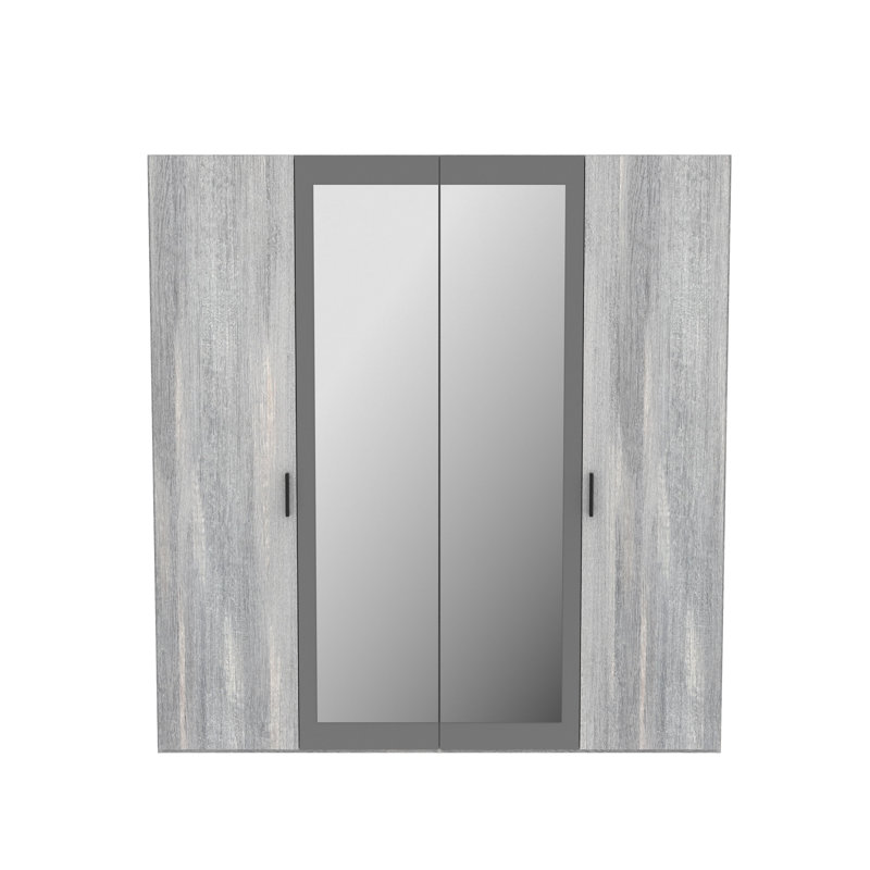 Emely 4 Door Manufactured Wood Wardrobe