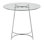 Cece Dinette Table In Chrome With Clear Glass Top