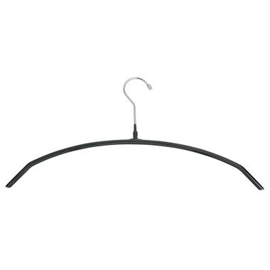 Rebrilliant Rubberized Ultra Thin Metal Non-Slip Hanger (Set of 100), White