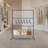 Black Freestanding Storage Organizer Rack