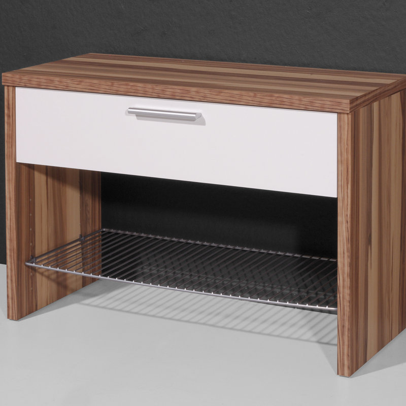 Shoe Rack, Baltimore-Walnut / White