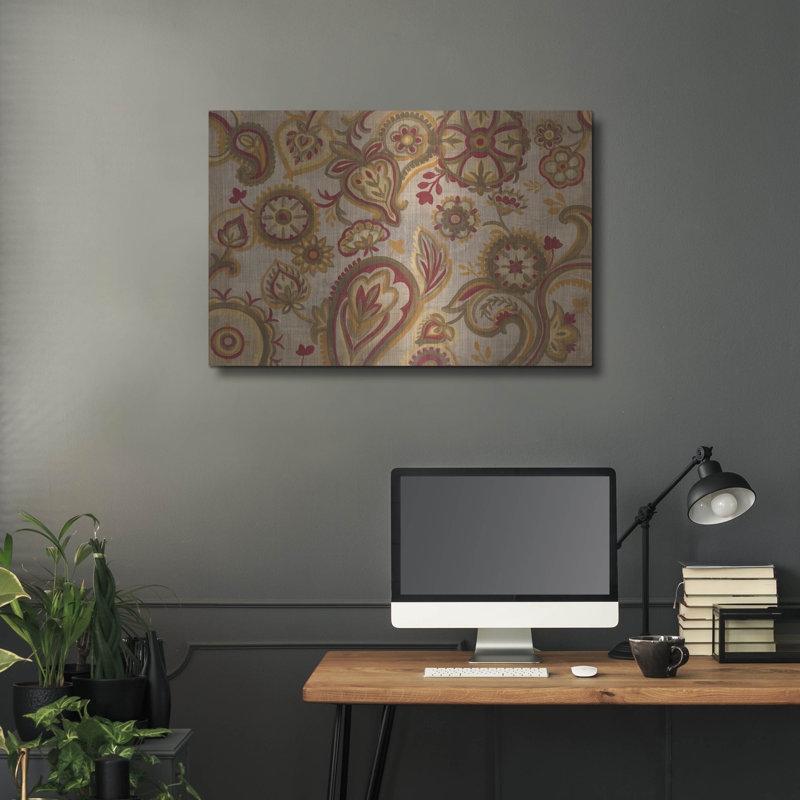 "Linen Paisley" par Silvia Vassileva, H 24 po x l 36 po