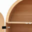 Armoire de cuisine de style campagnard avec arc cannelé, 8 portes, 3 tablettes réglables et tiroir dissimulé-1425476585