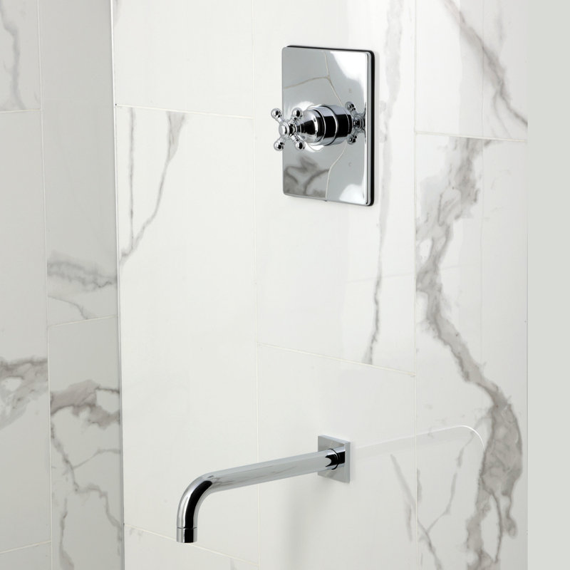 Kingston Brass Metropolitan Single-Handle Pressure Balanced Tub Faucet, Polished Chrome