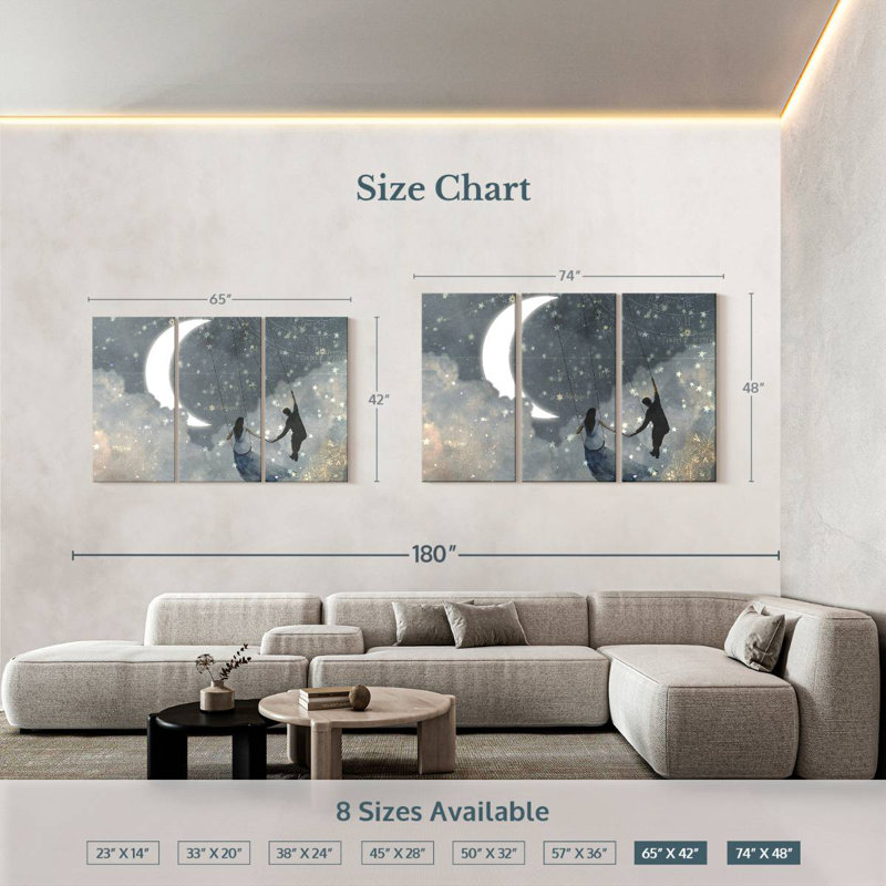 Kelan Magical Celestial Love I, 42" H x 65" W
