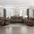 Plush Modern Design Living Room Reclining Sofa With Microfiber Upholstery And Solid Wood Frame For Comfort And Durability-773683427