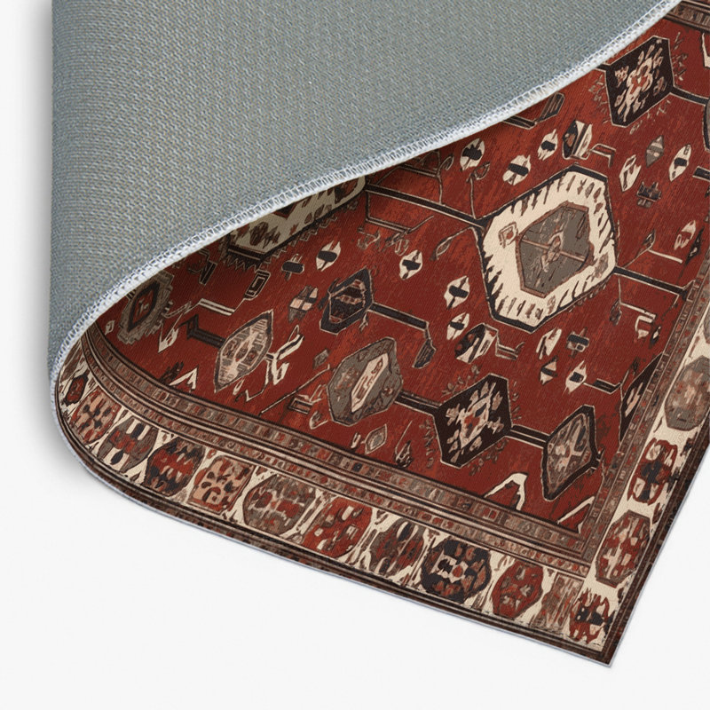 Tapis turc intérieur et extérieur brun, Rectangulaire 2 pi x 3 pi