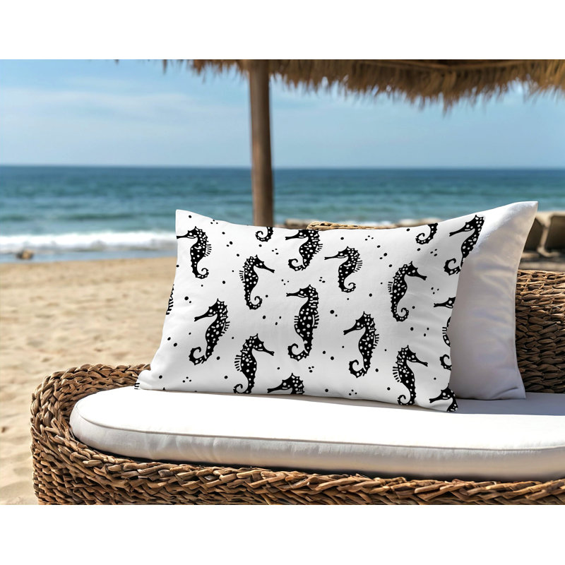 Coussin Barnon, Noir, H 14 po x l 20 po