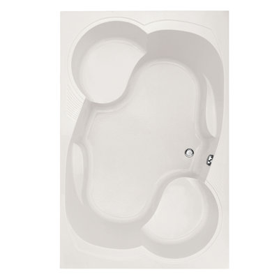 Makyla 75'' x 48'' Soaking Acrylic Bathtub