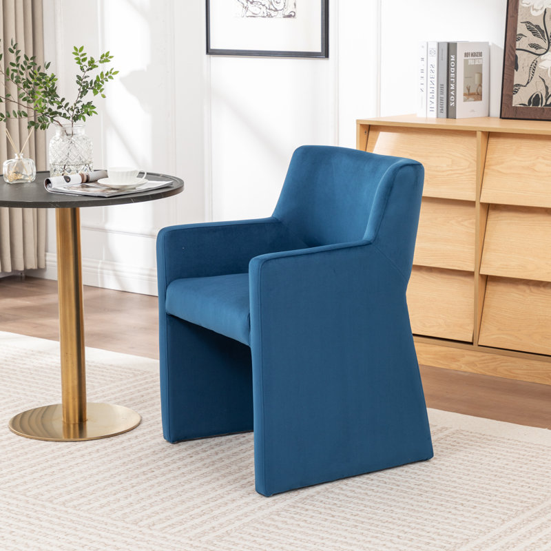 Chaise de salle à manger rembourrée Noah, Marine