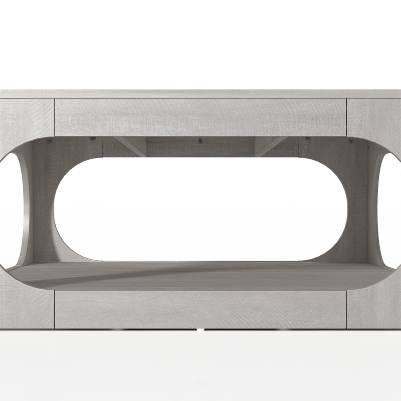 Inniss Square Coffee Table, Dusty Gray Oak