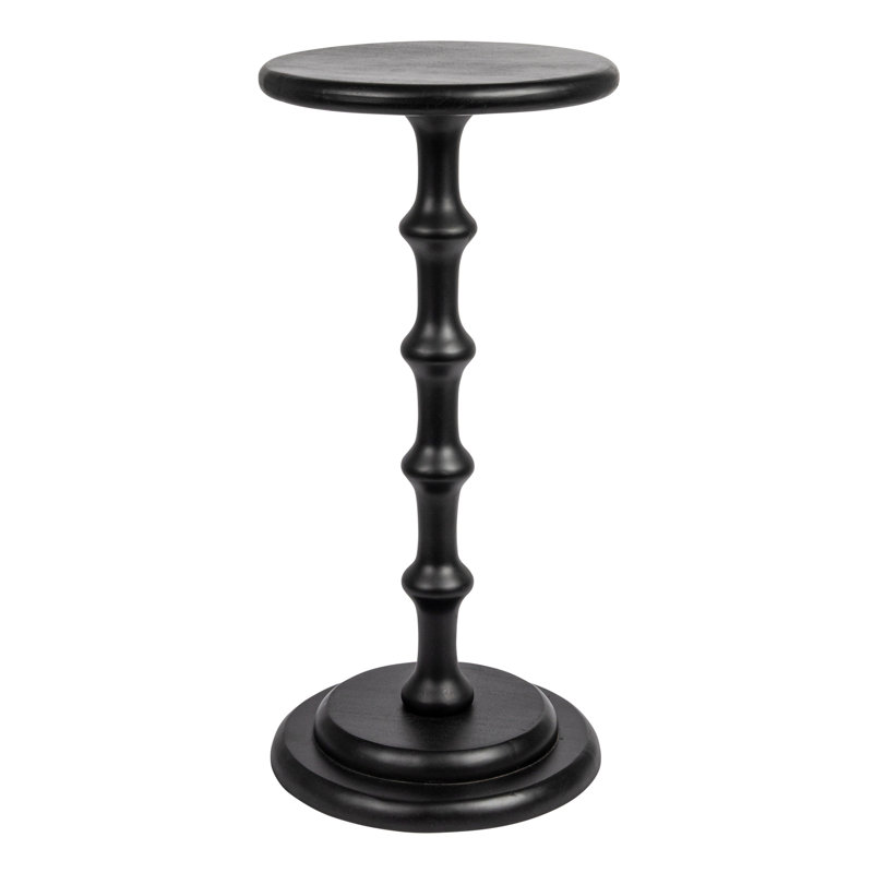 Burckhardt Solid Wood End Table, Black