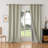 Leming 100% Polyester Burlap Blackout Curtains for Bedroom Grommets Curtains 2 Panels Set-719486201-719485966