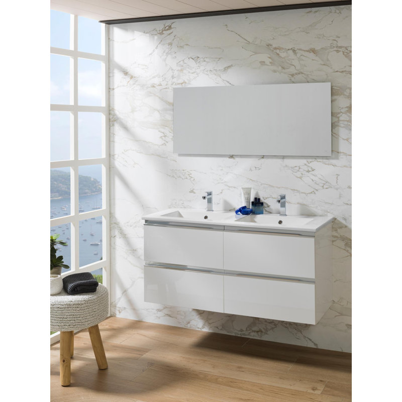Marne 48.25'' W Double Vanity, White