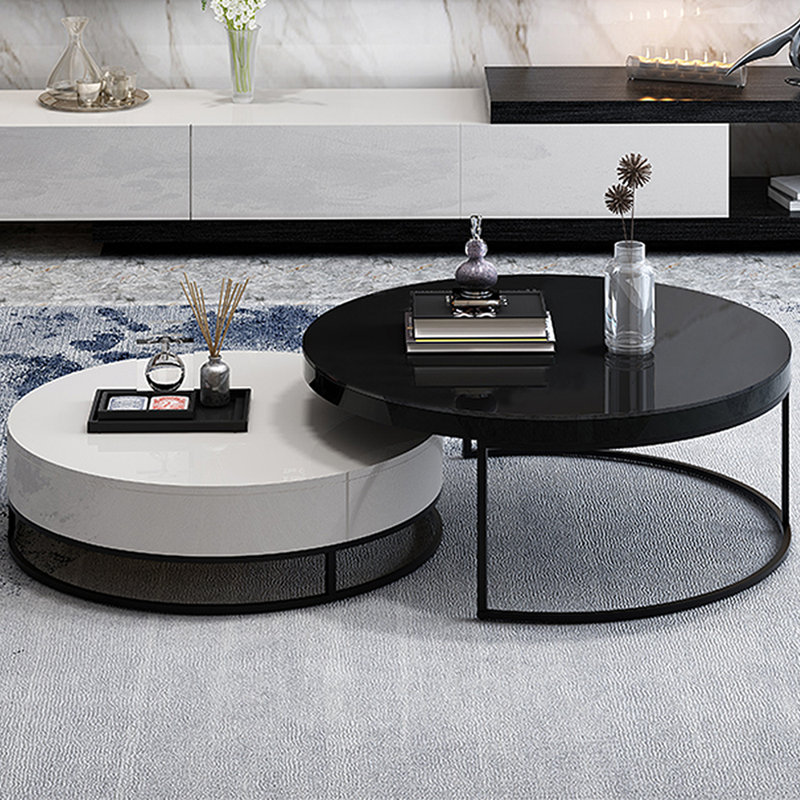 Multi-functional creative premium round tea table