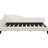 L-Shaped Daybed In Beige With Solid Wood Legs - Twin Sized Stylish-1088647781-1088647803