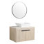 Ensemble de meuble-lavabo mural 30 po avec lavabo en céramique 30 po-927877479