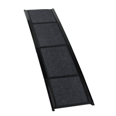 Dog Ramp For Car, , And High Bed, 65 - Inch Long, Slip Carpet, Four Foldable, Up To 250Lbs Truck, 65"X17.2", Fold Design, Easy Carry