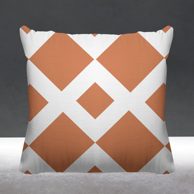 Farrell Geometric Outdoor Reversible Throw Pillow