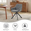 59cm Wide Upholstered Metal Dining Chairs-1793750024