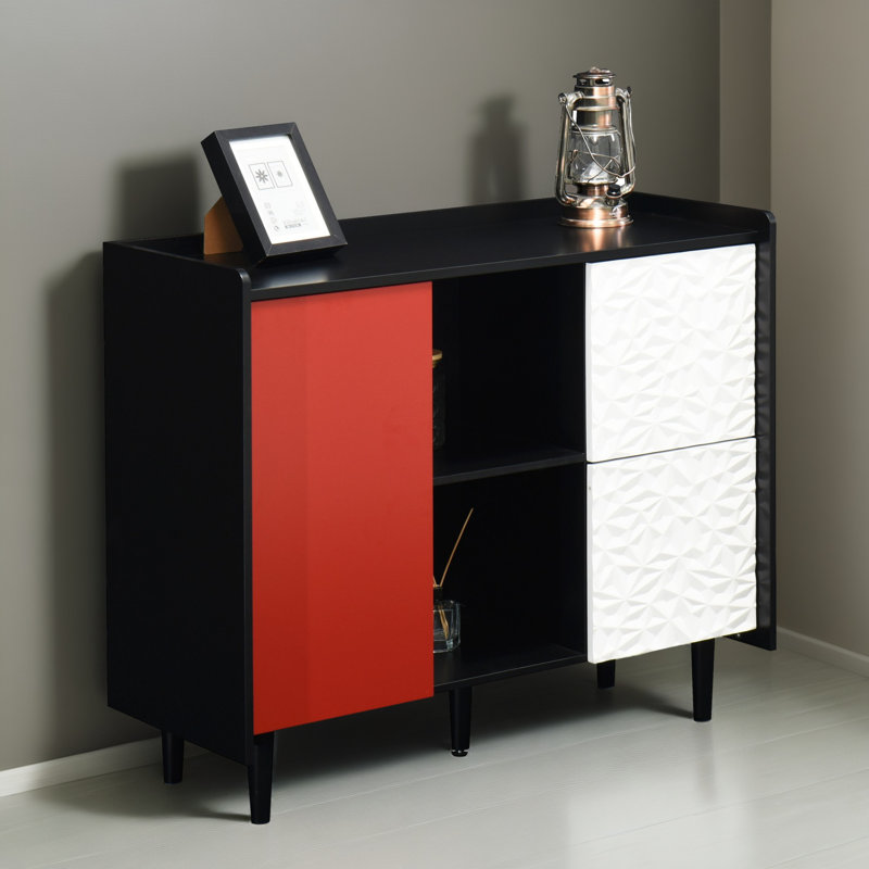 Buffet 35 po, Rouge / Blanc
