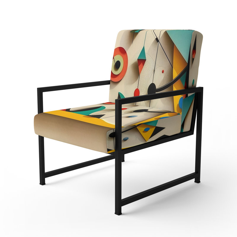 Fauteuil rembourré contemporain Playful, Noir, noir, noir, noir