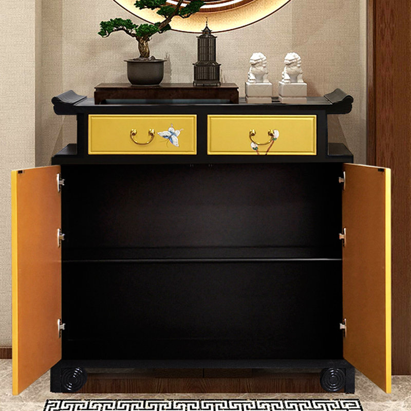 Armoire d'entrée peinte