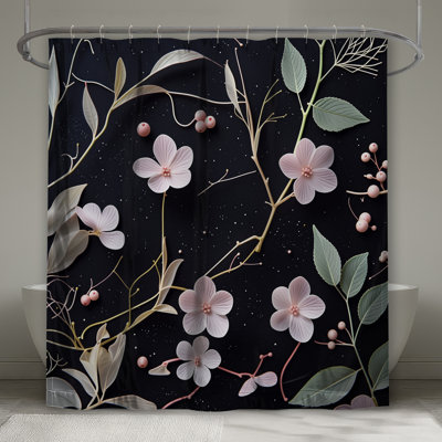 Rideau de douche floral - Bohème