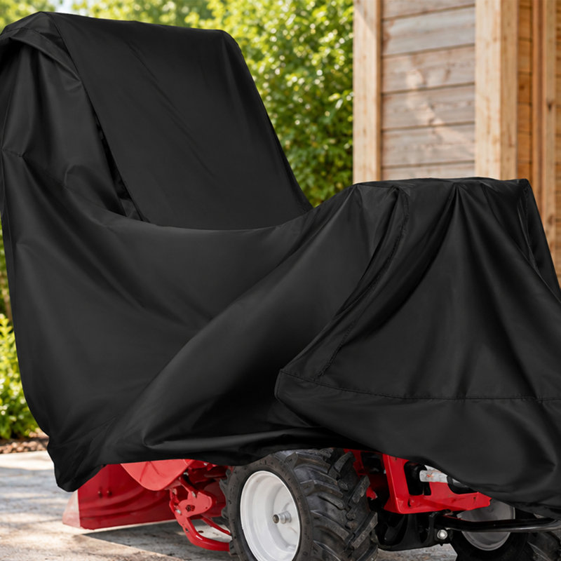 Rototiller Cover, Waterproof Rear Tine Tiller Storage Cover with Secure Fit Design
