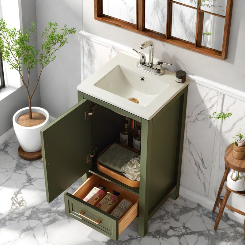 Freestanding Standard With Ceramic Top