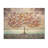 Multicolor Famous Tree Of Love - Flower Field Wood Wall Art On Natural Pine Wood-101406927