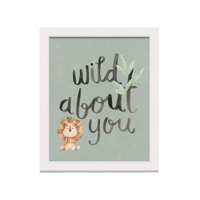 «Wild About You», art encadré, H 20 po x l 16 po x P 1 po