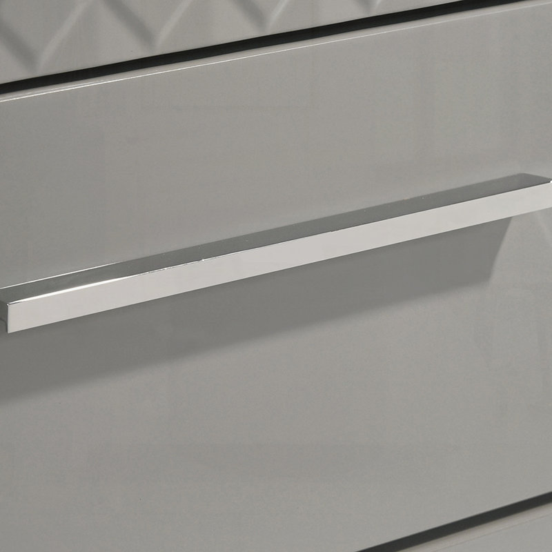 Modern Nightstand For Bedroom, Gray