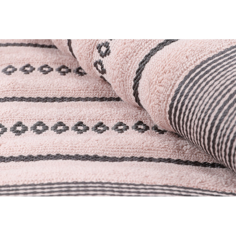 Ensemble de serviettes à main douces et absorbantes, poudre et brun, 19,7 po x 35,4 po | 100% coton, 17,6 oz / m² | Parfait pour la maison et le spa, lavage délicat, sensation luxueuse et séchage rapide, idéal pour un usage quotidien