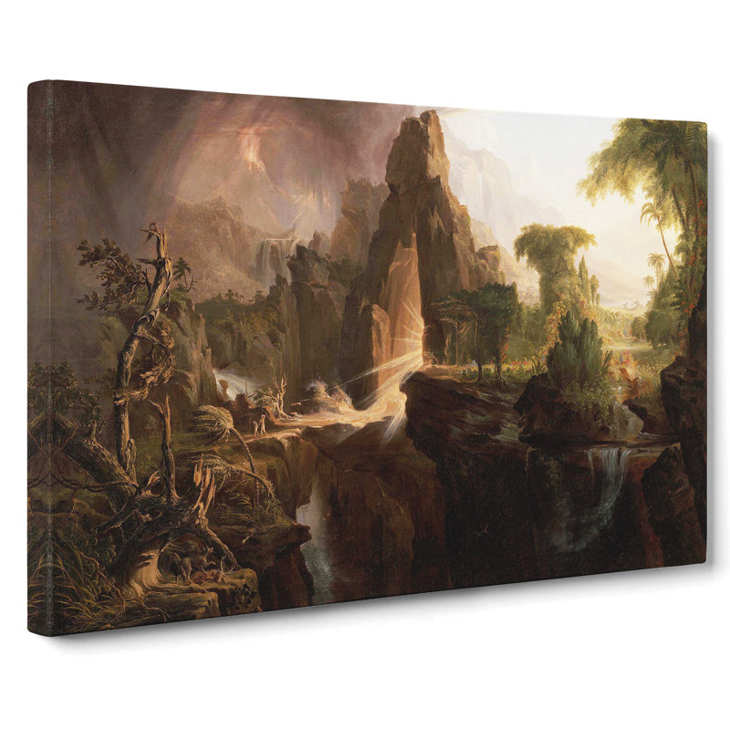 Expulsion From The Garden Of Eden by Thomas Cole - Wrapped Canvas, 50cm H x 76cm W x 3cm D