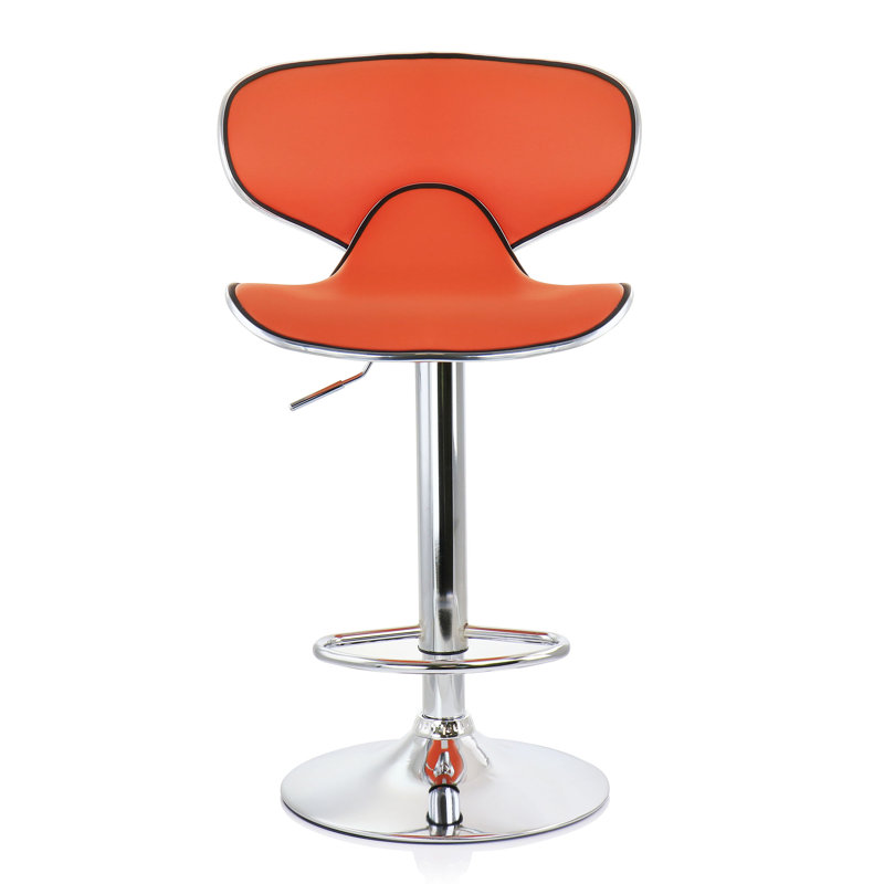Makadi Swivel Upholstered Adjustable Height Counter Stool