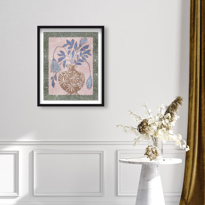 Verdant Stillness Shadowbox Abstract Print by Oliver Gal, Black Frame, 16 x 20, 21.5"H x 17.5"W, Black Shadowbox