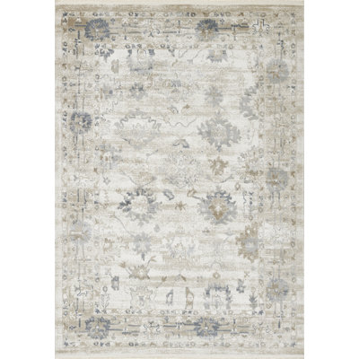 Momeni Menlo Traditional Polyester Blue Area Rug