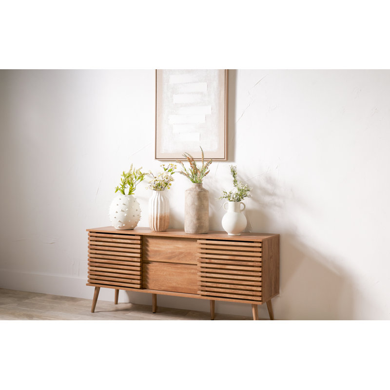 Handmade Aluminimum Table Vase, White