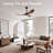 Ceiling Fans Without Lights, Ceiling Fan No Light, High Cfm Quiet 3 Blade Solid Wood Ceiling Fan, Large Modern Ceiling Fan With Remote, Propeller Outdoor Ceiling Fans For Patios-307388944-305431372