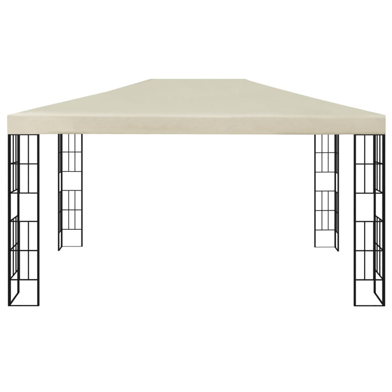 Ertan 3m x 4m Steel Patio Gazebo, Cream