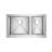 Corazon 33'' L Double Bowl Stainless Steel Kitchen Sink
