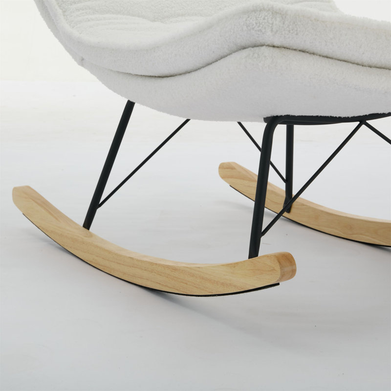 Chaise berçante févin, Blanc
