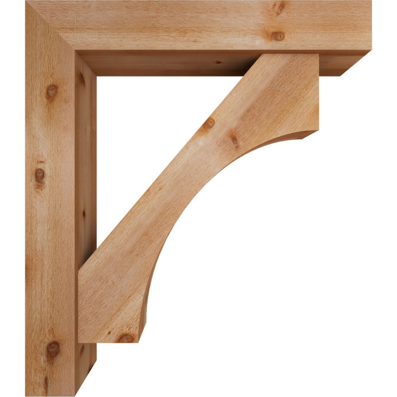 Support Westlake Block avec support décalé, 48 x 42, Cèdre rouge occidental de l 8 po (scié brut)