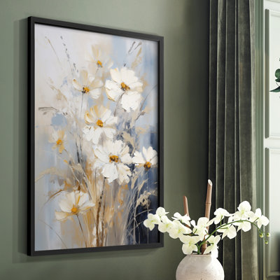 FLORAL Series CCCCX - Impression encadrée de qualité supérieure - Prêt à accrocher - Aucun clou requis