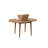 Extendable Dining Table & Chairs Set (3 Pieces), Atlantic Pine & Navy Blue, 39.4 x 29.5 x 39.4 inches | 100% Melamine Coated Particle Board, 0.7 inches Thick | Scandinavian Design | Perfect for Modern Dining Spaces-111021348