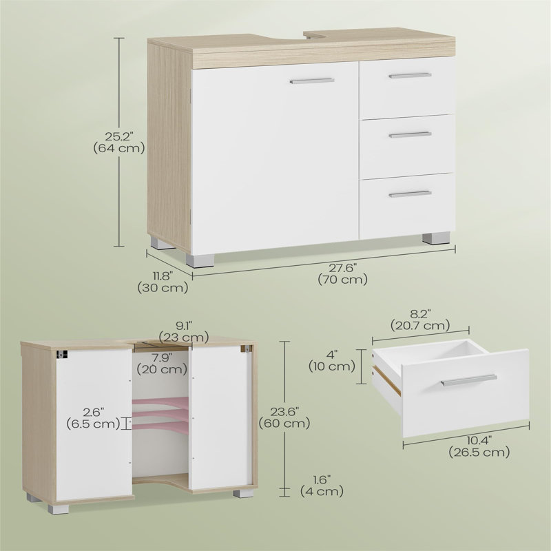 Taela Freestanding Under Sink Cabinet